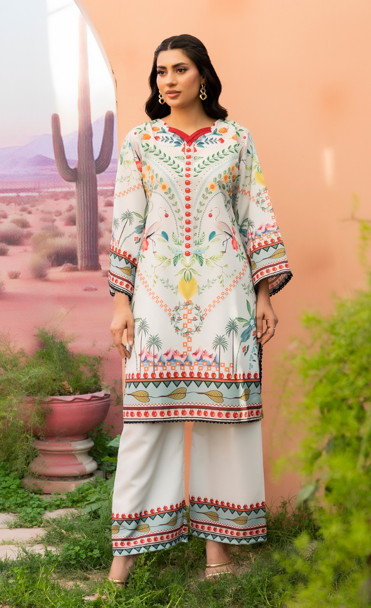 Mahnoor - Stitched 2 Pcs - Kala Jora