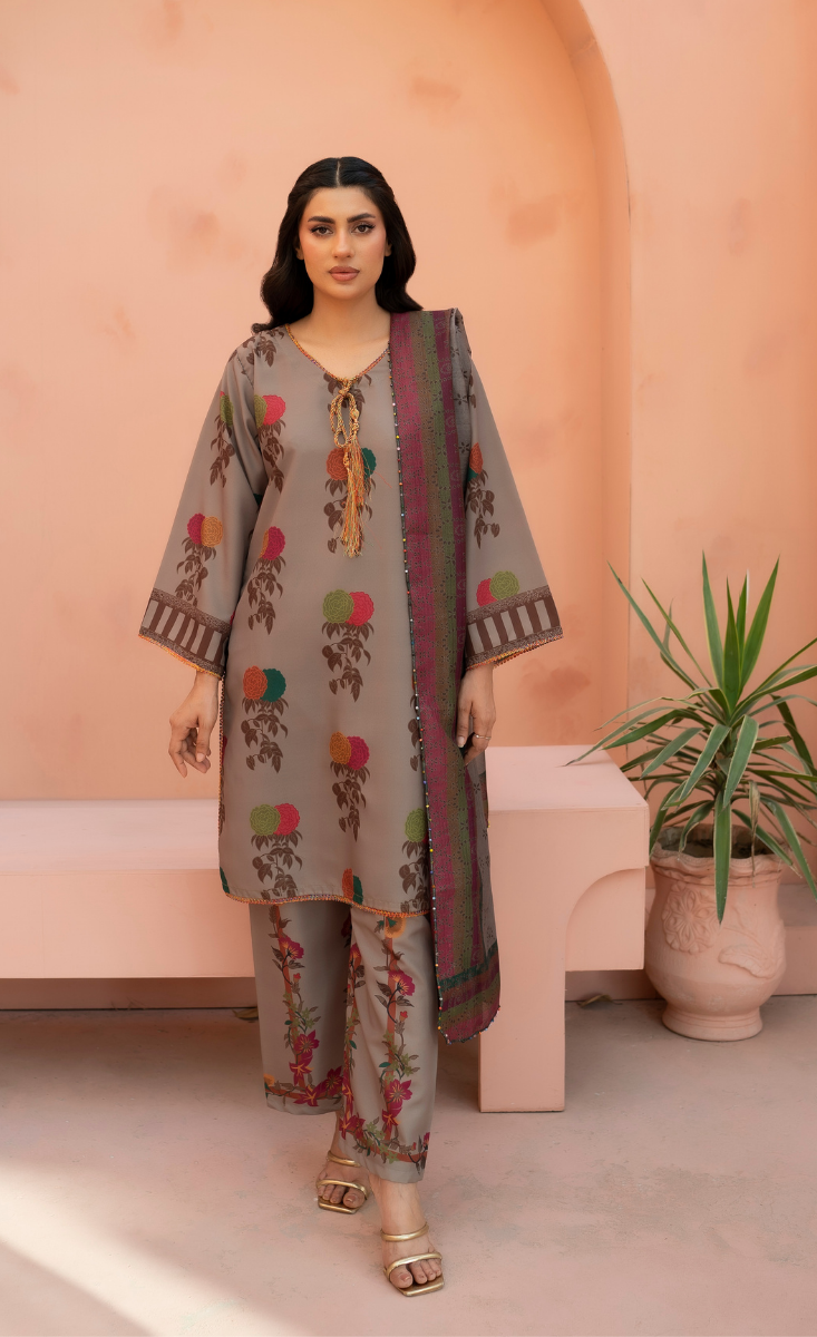 Gulrukh - Stitched 3 Pcs - Kala Jora