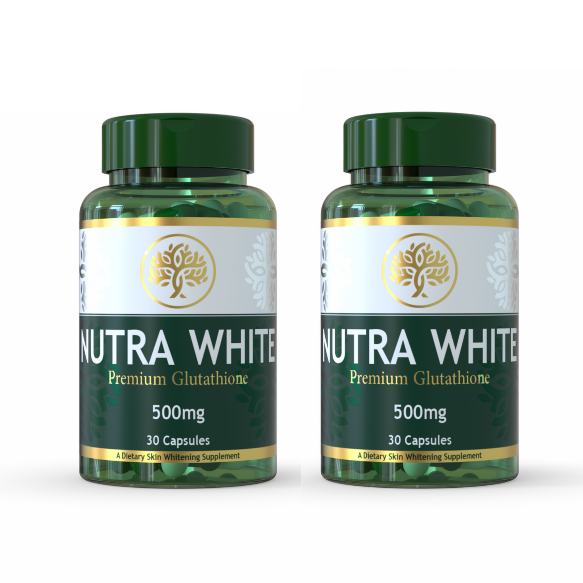 Nutrawhite Whitening Glutathione Capsules - Pack Of 2 (1 Month Dose) - Nutrexlabs.com