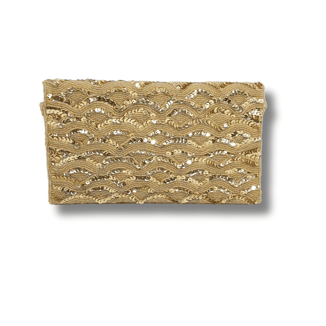 Golden Luxe Clutch - Lilaycs