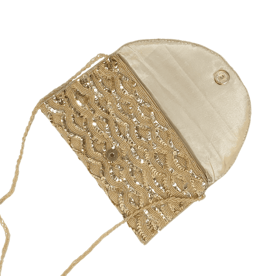 Golden Luxe Clutch - Lilaycs