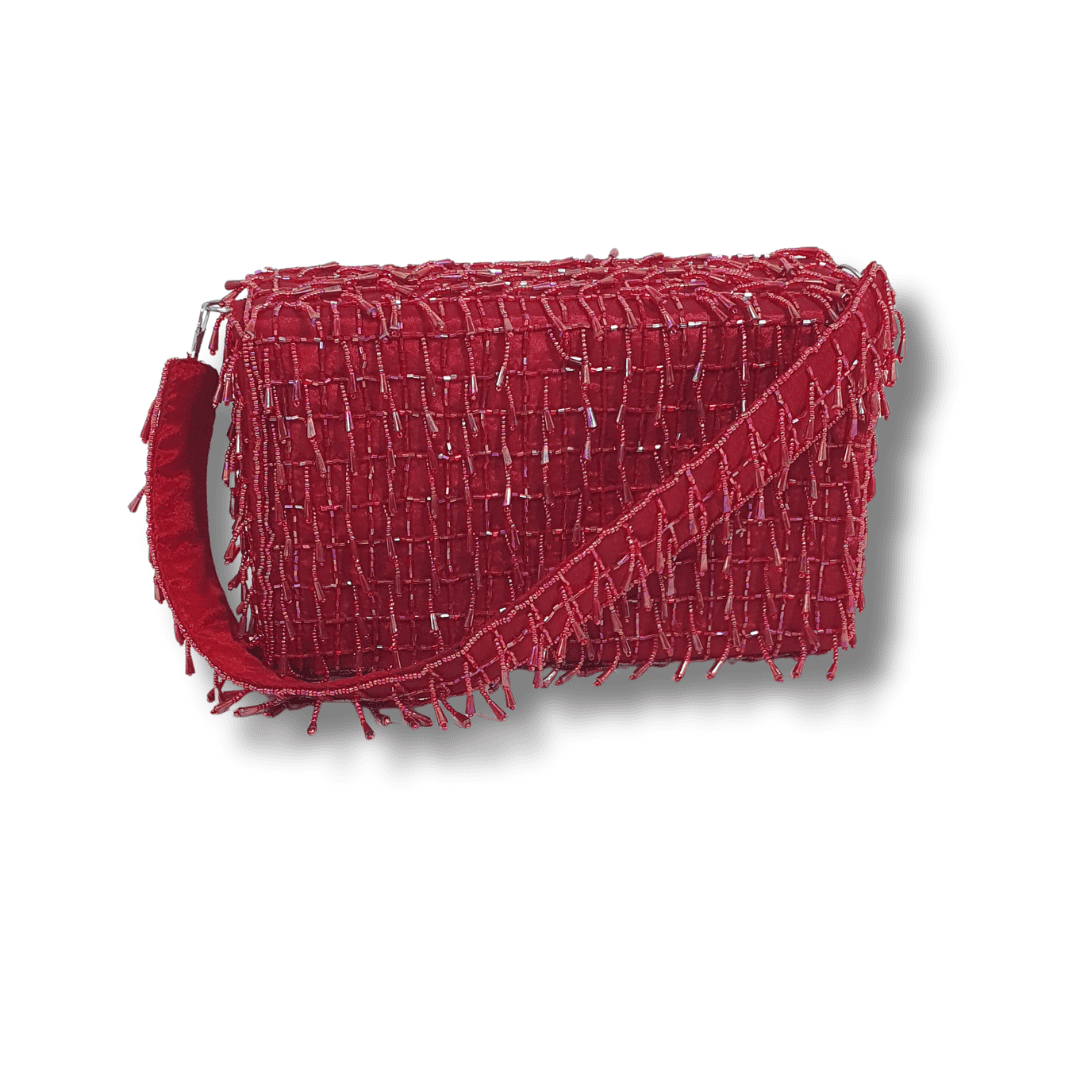 Luxe Gold Beaded Bag - Lilaycs