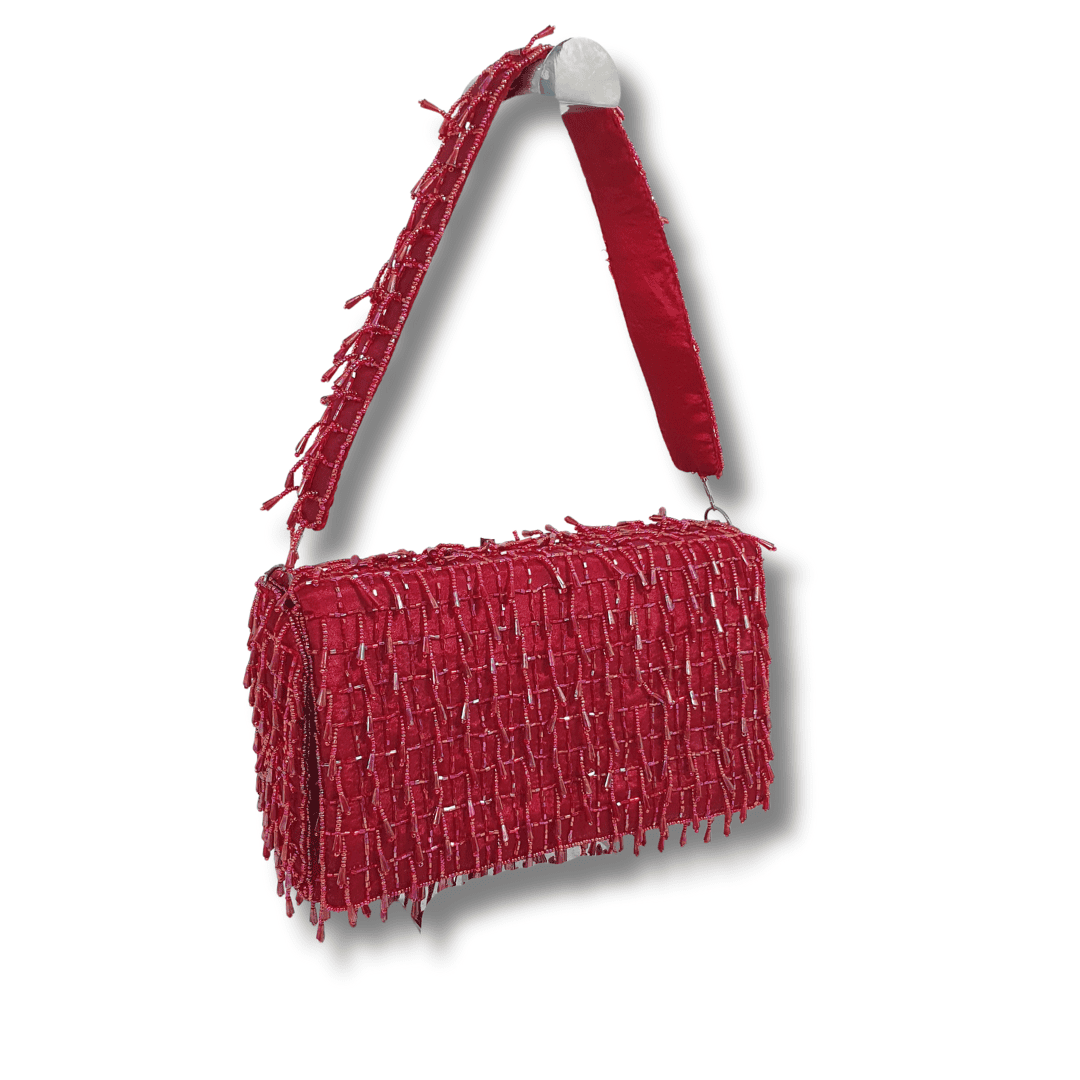 Luxe Gold Beaded Bag - Lilaycs