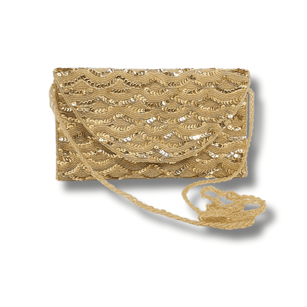 Golden Luxe Clutch - Lilaycs