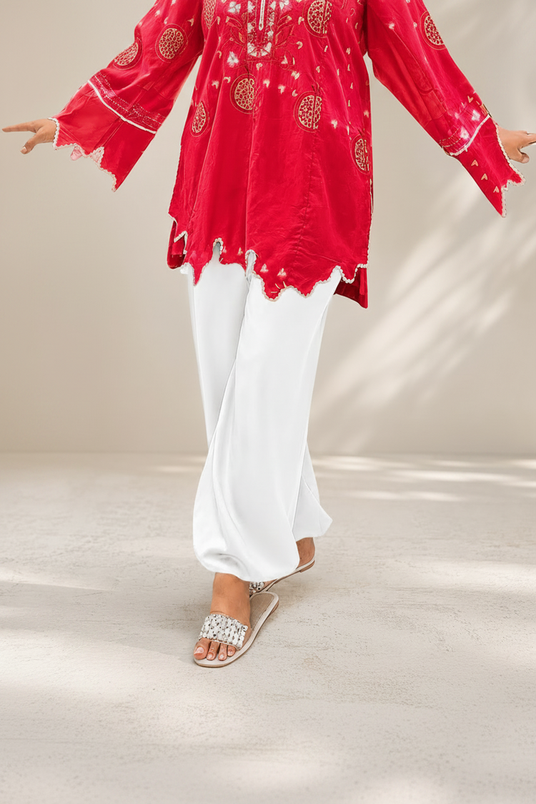 White Balloon Shalwar “ Premium Soft Fabric - Urban Cut