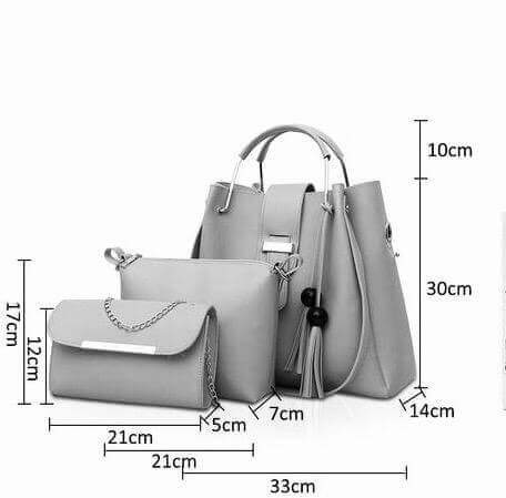 Alexa 3 Pcs Yellow Handbag - Bag X
