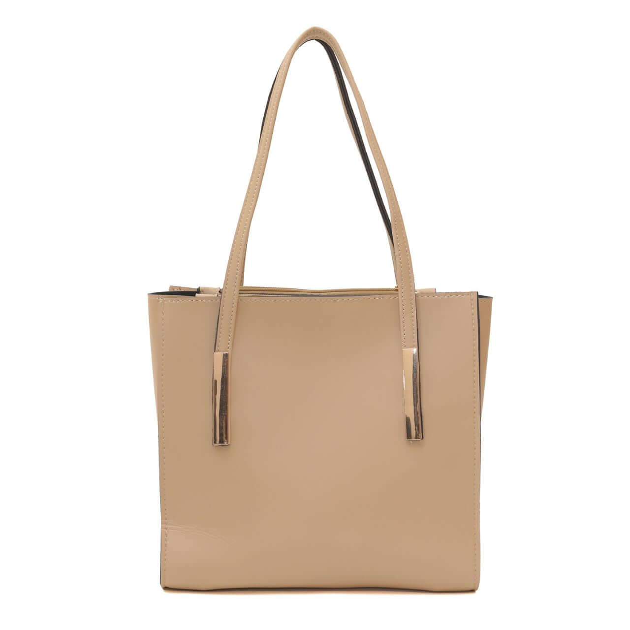 Canva Beige Tote Bag - Bag X
