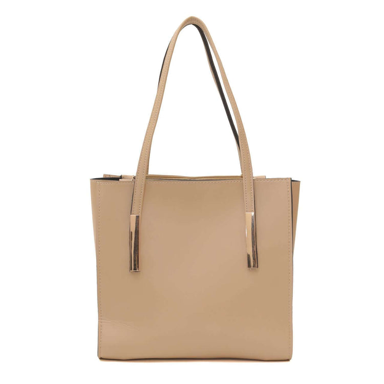 Canva Beige Tote Bag - Bag X