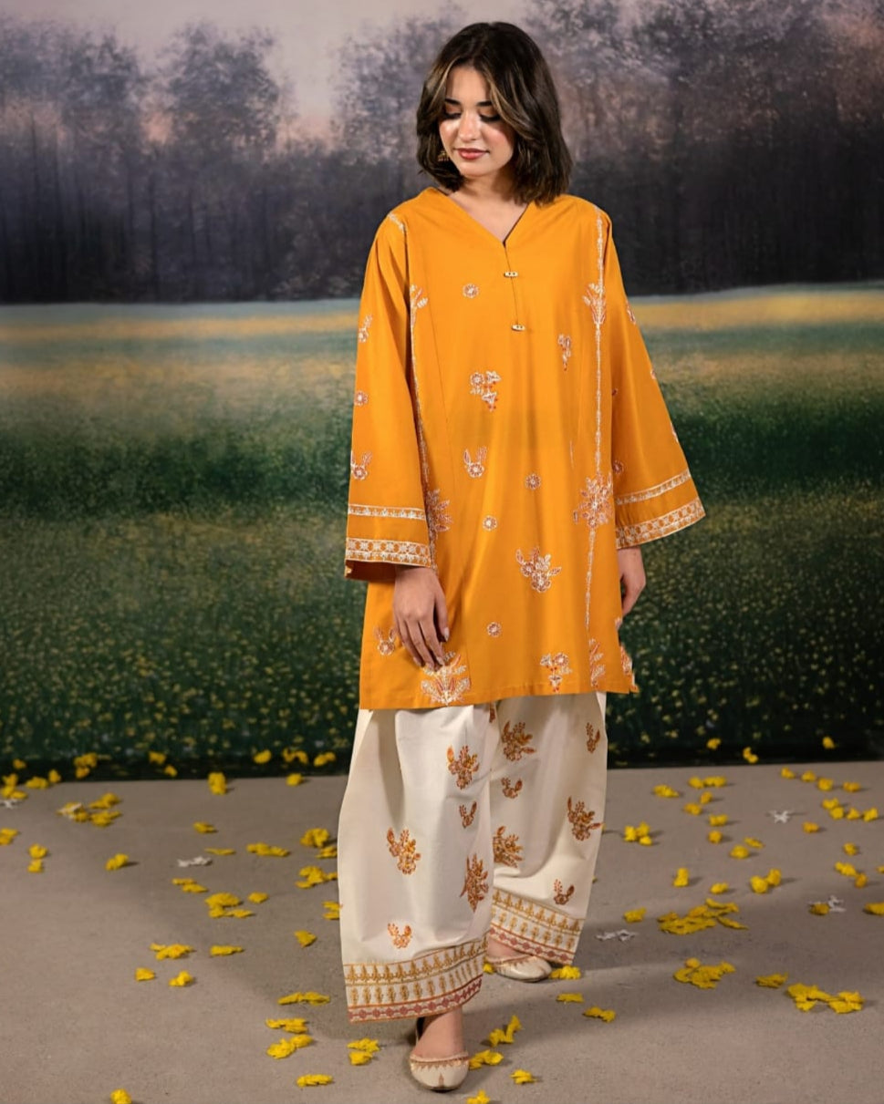 Musturd Cotton 2pcs- Urban Haya