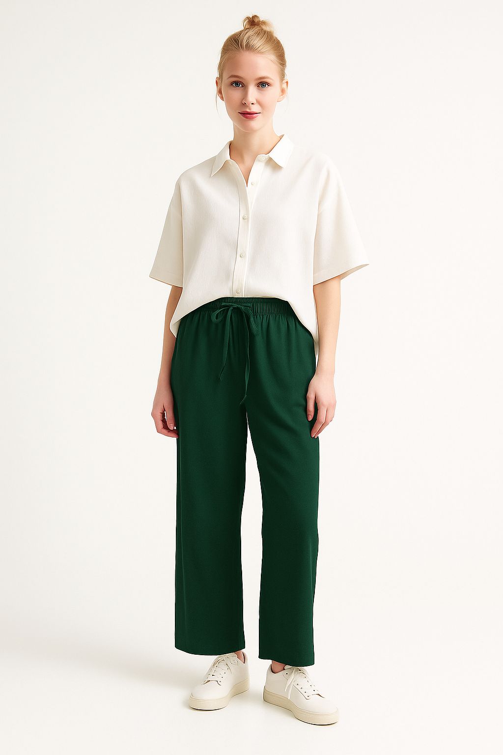 Women’s Relaxed Fit Drawstring Trousers - Meemseen Independent
