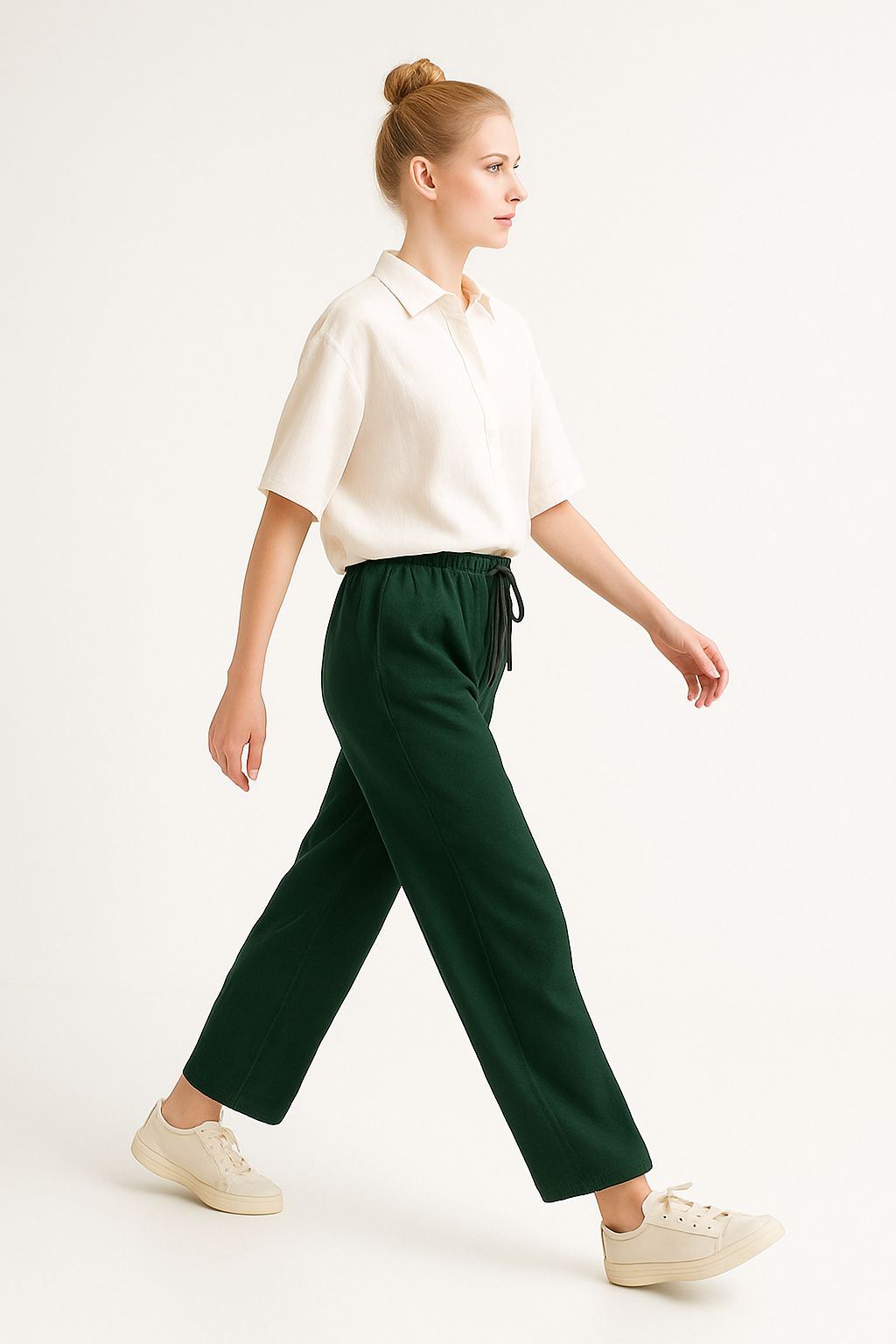 Women’s Relaxed Fit Drawstring Trousers - Meemseen Independent