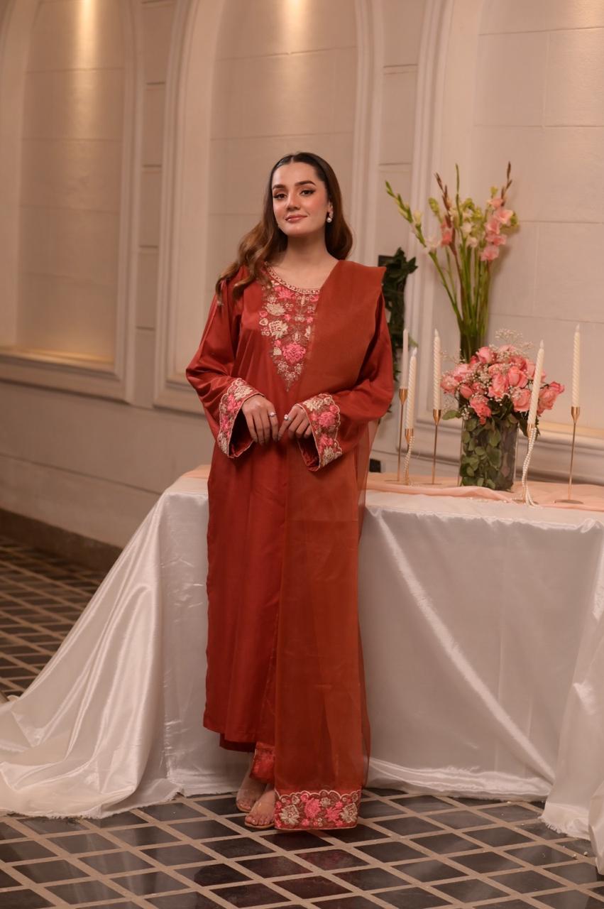 3-Piece Lawn Cotton | Stitched - Aira by Ayesha Ghaffar