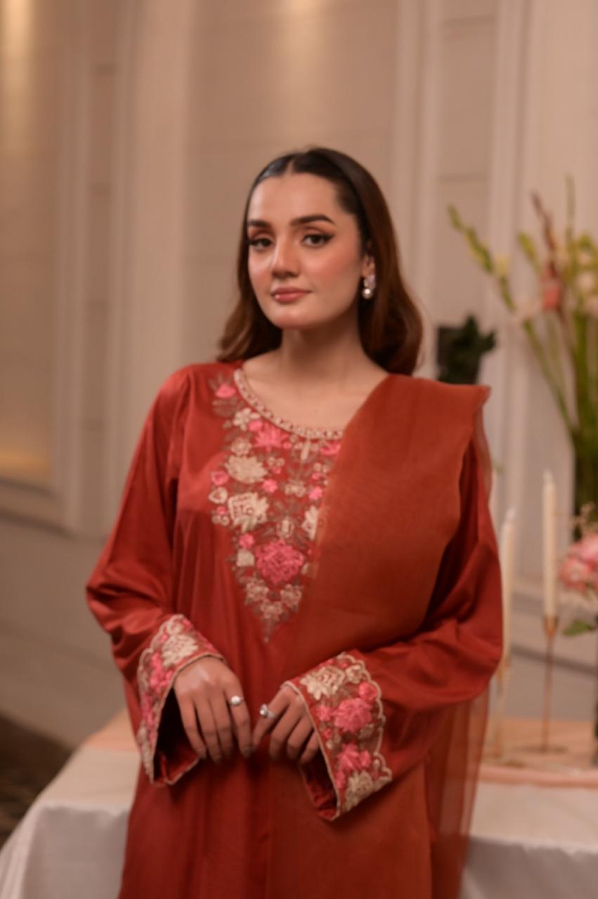 3-Piece Lawn Cotton | Stitched - Aira by Ayesha Ghaffar