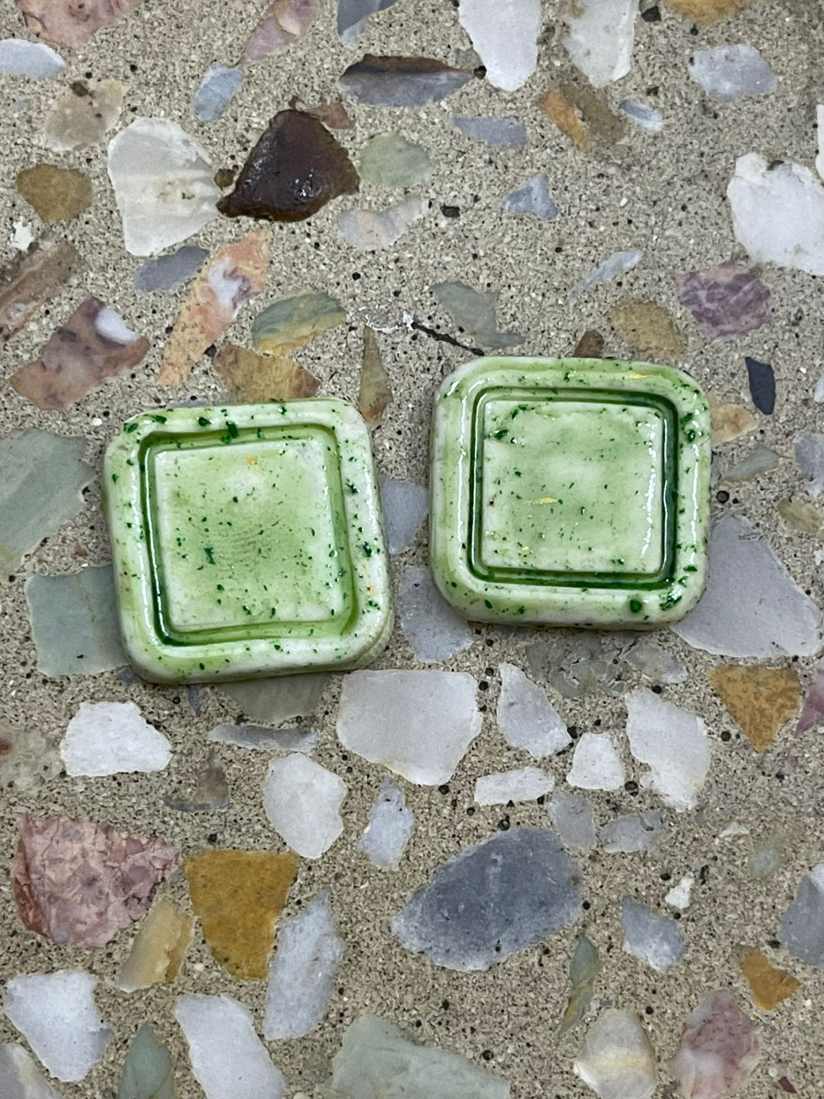 Summer Coolers- Square Studs - Clay Boutique
