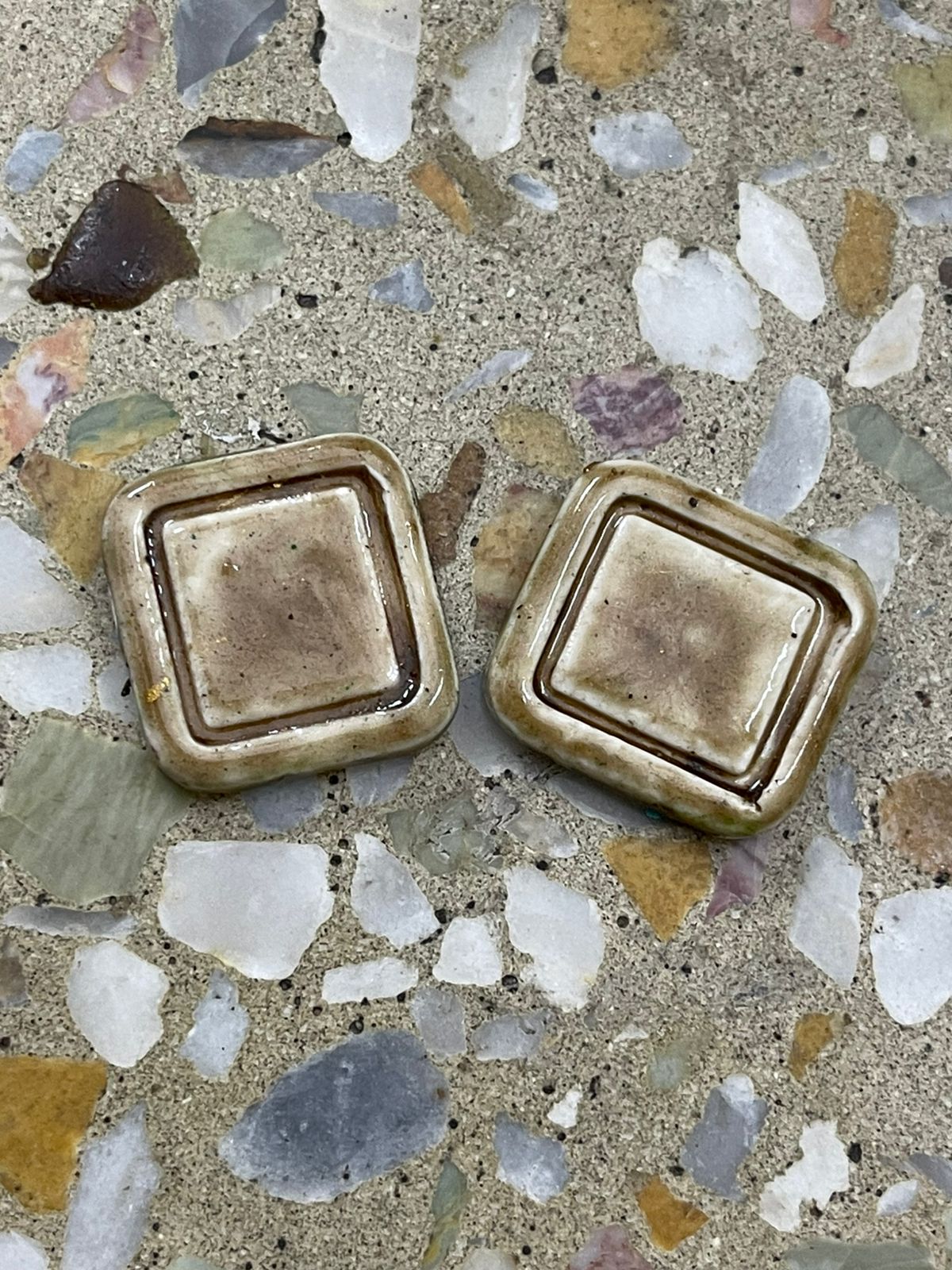 Summer Coolers- Square Studs - Clay Boutique