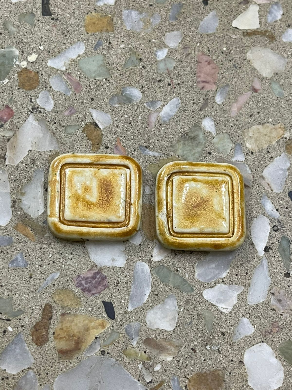 Summer Coolers- Square Studs - Clay Boutique