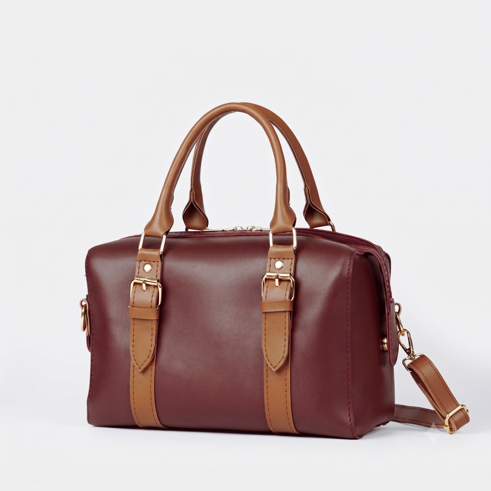 Twin Maroon Shoulder bag - Bag X