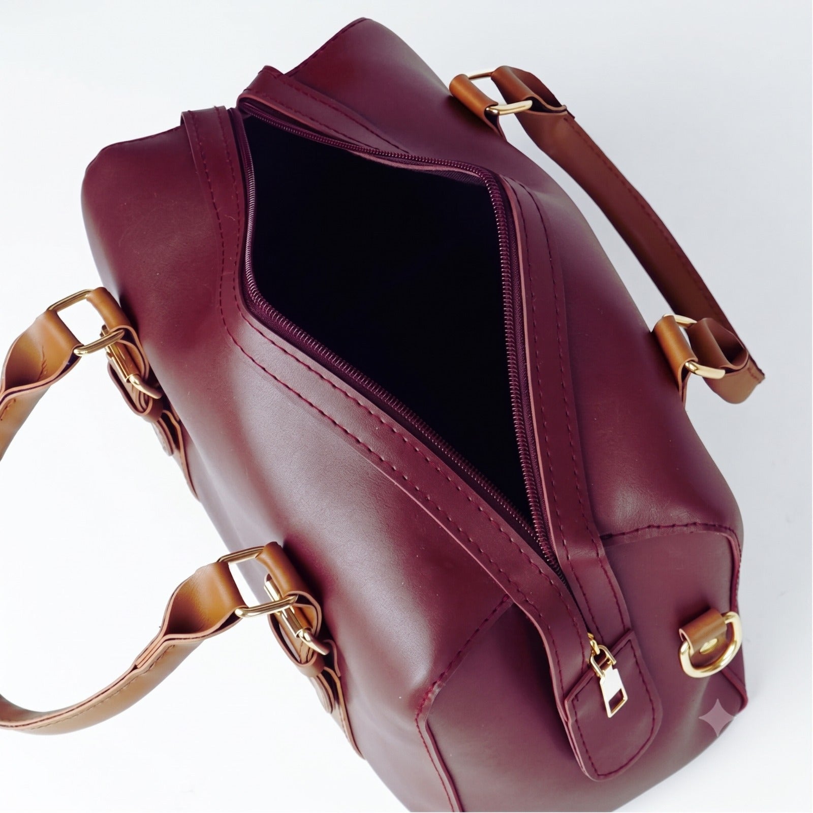 Twin Maroon Shoulder bag - Bag X
