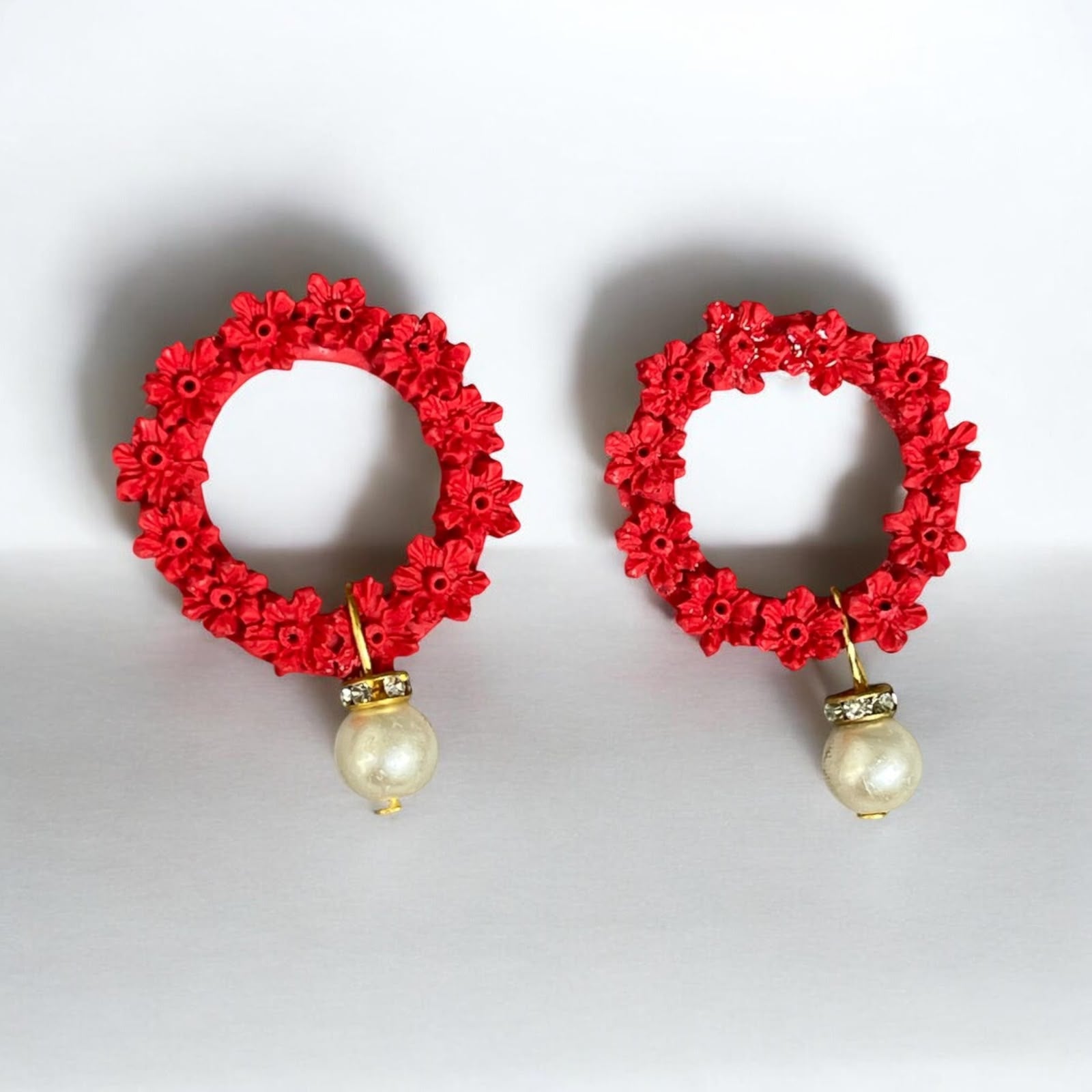 Garland Studs-Red - Clay Boutique