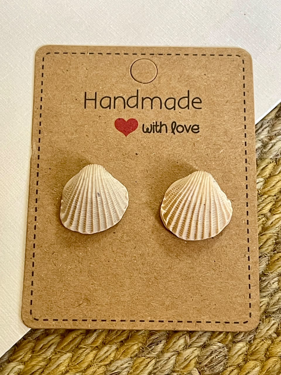 Clam Studs - Clay Boutique