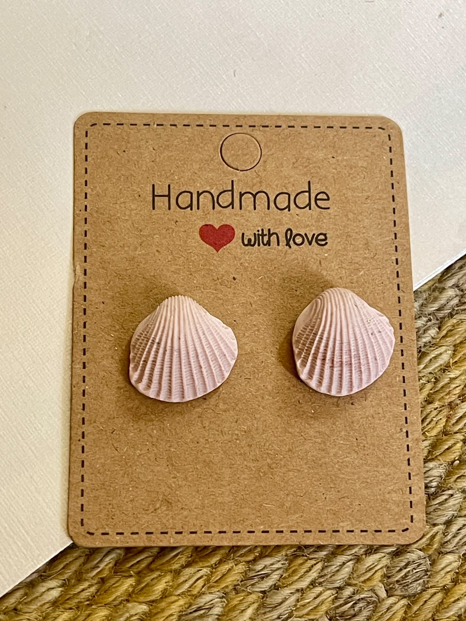 Clam Studs - Clay Boutique