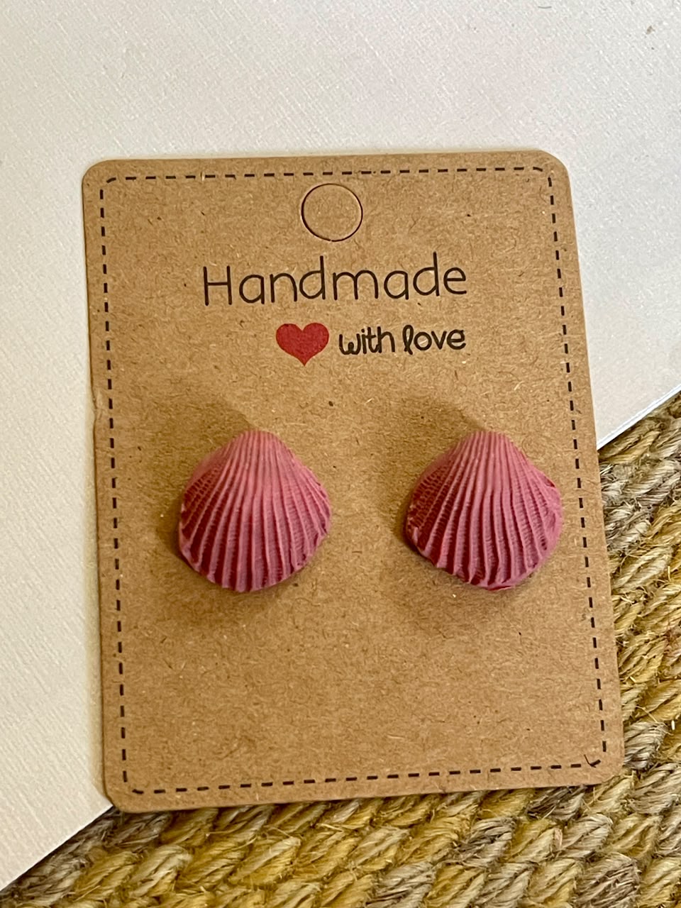 Clam Studs - Clay Boutique