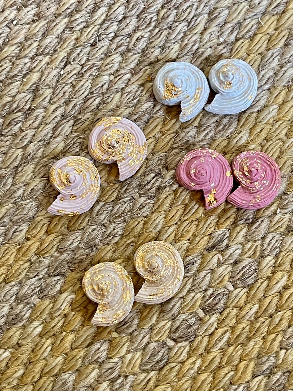 Snail Shell Studs - Clay Boutique