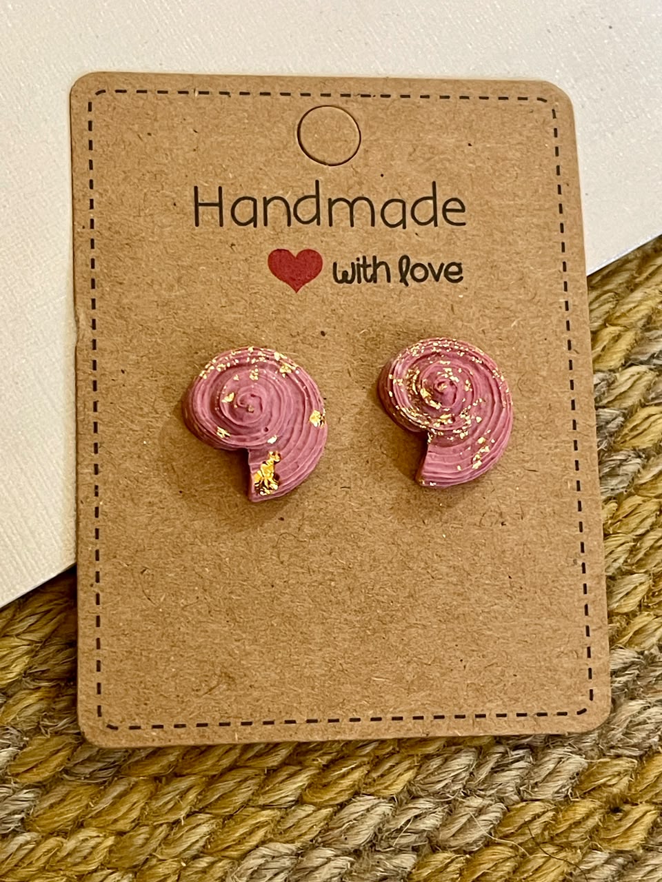 Snail Shell Studs - Clay Boutique