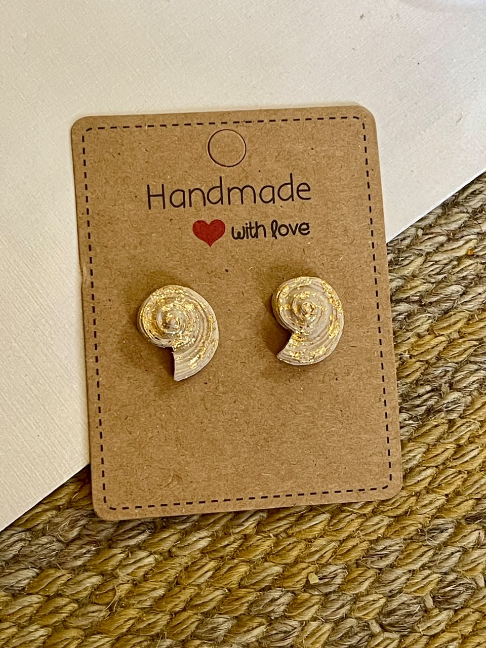 Snail Shell Studs - Clay Boutique