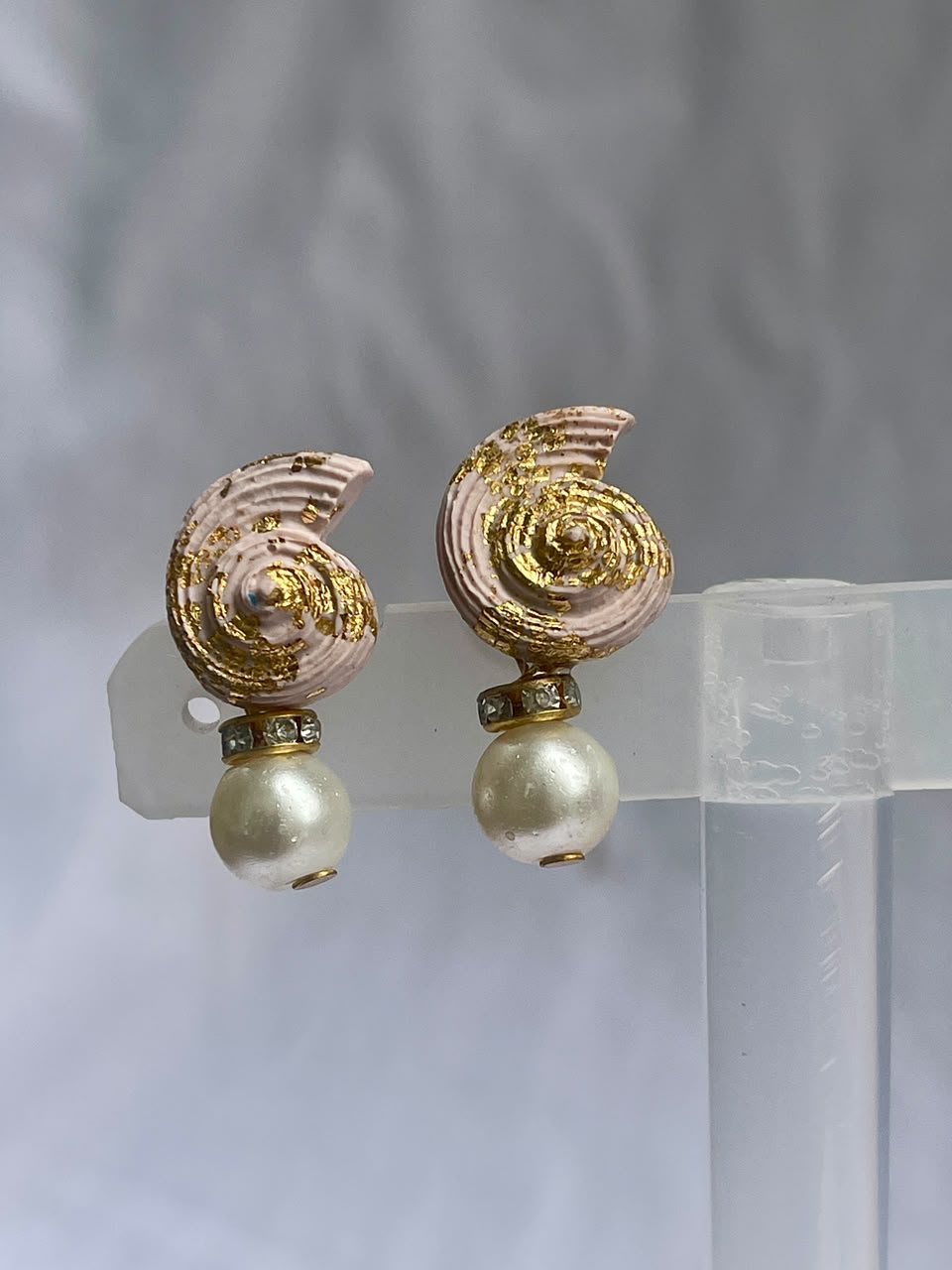 Snail Shell With Pearl - Clay Boutique