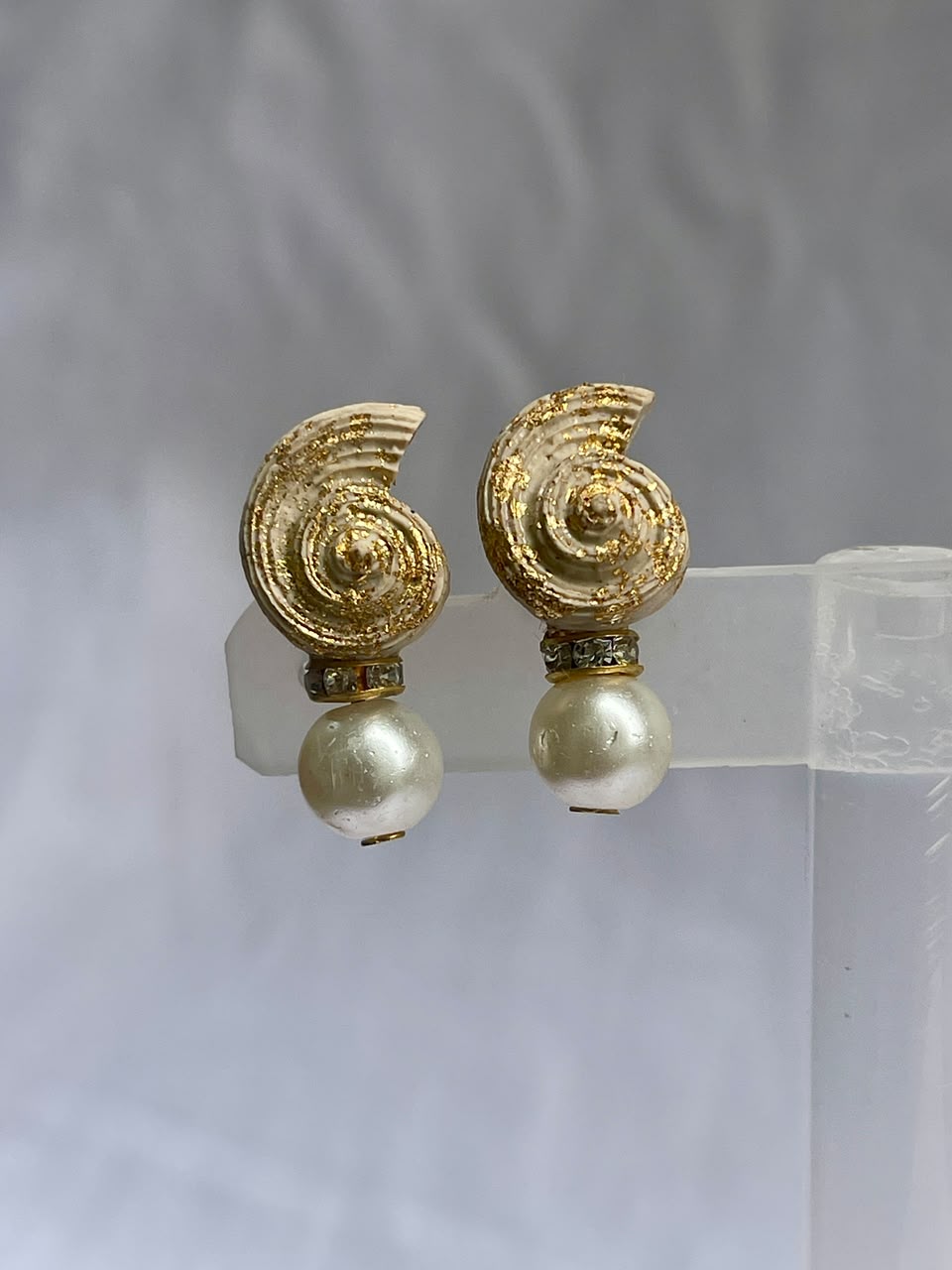 Snail Shell With Pearl - Clay Boutique