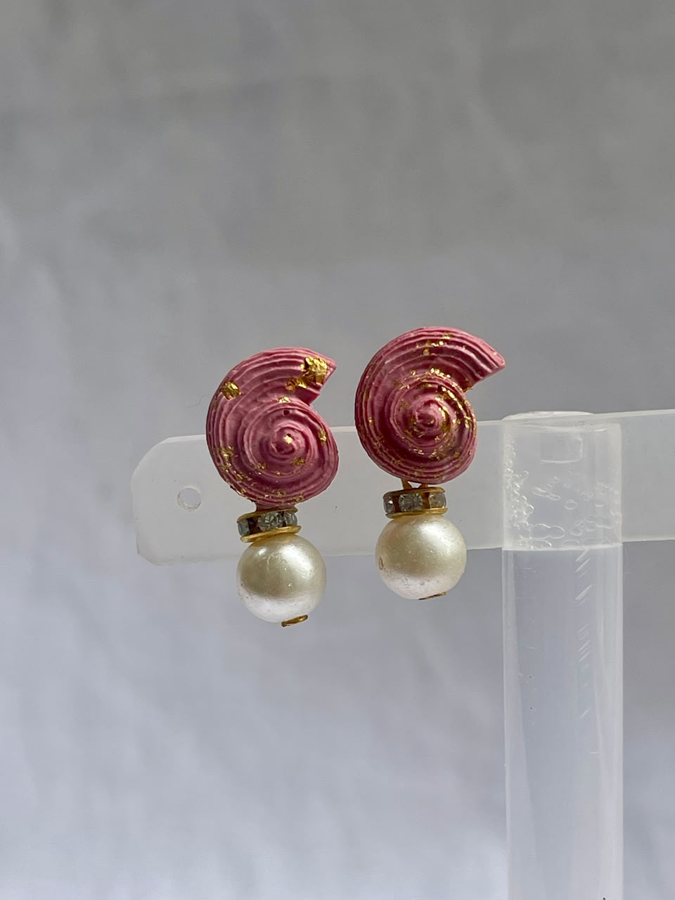 Snail Shell With Pearl - Clay Boutique