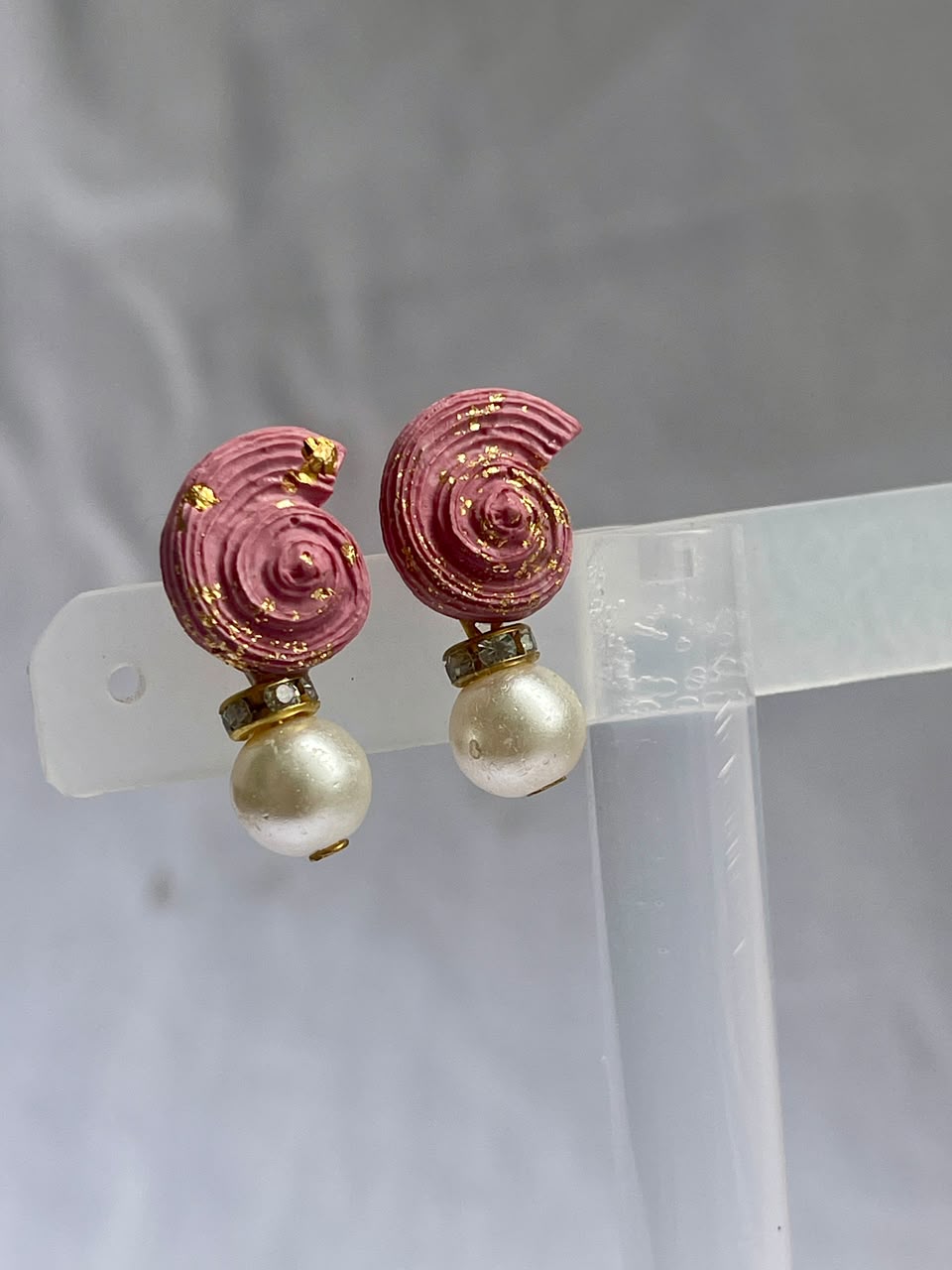 Snail Shell With Pearl - Clay Boutique