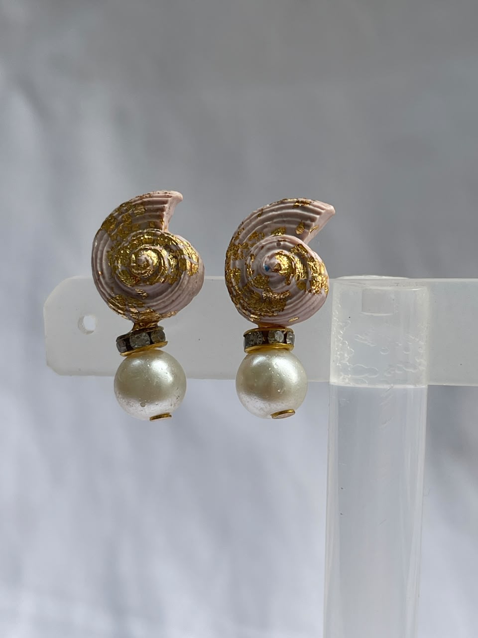 Snail Shell With Pearl - Clay Boutique
