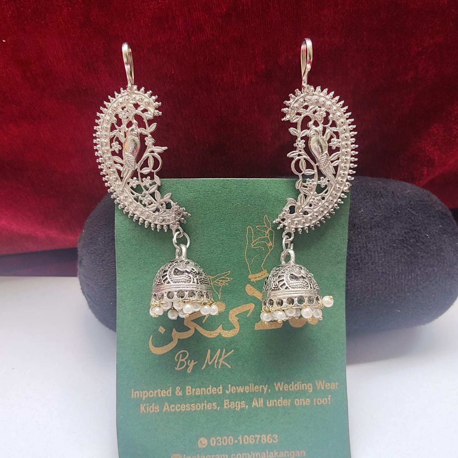 Oxidized Ear-Cuff - Mala Kangan