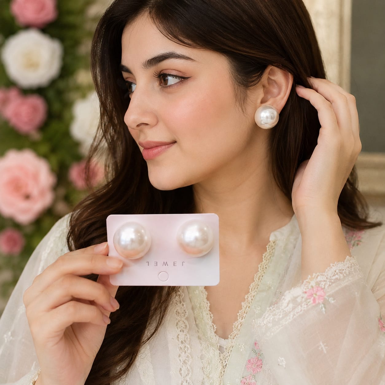 Pearl Studs - Mala Kangan