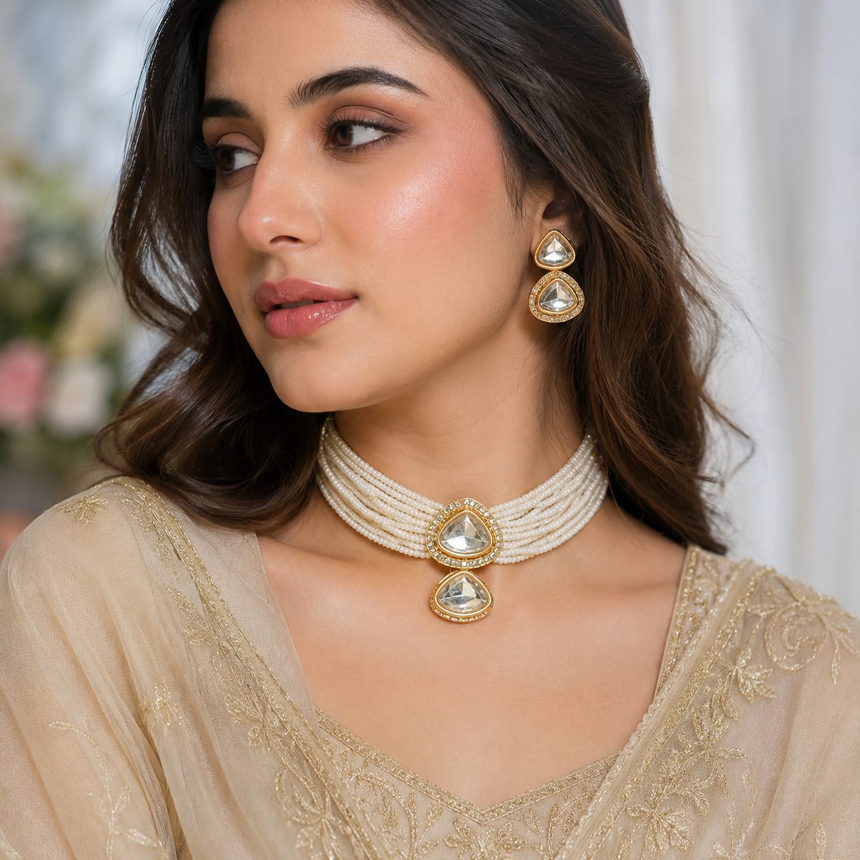 Kanwal  Kundan Choker - Mala Kangan