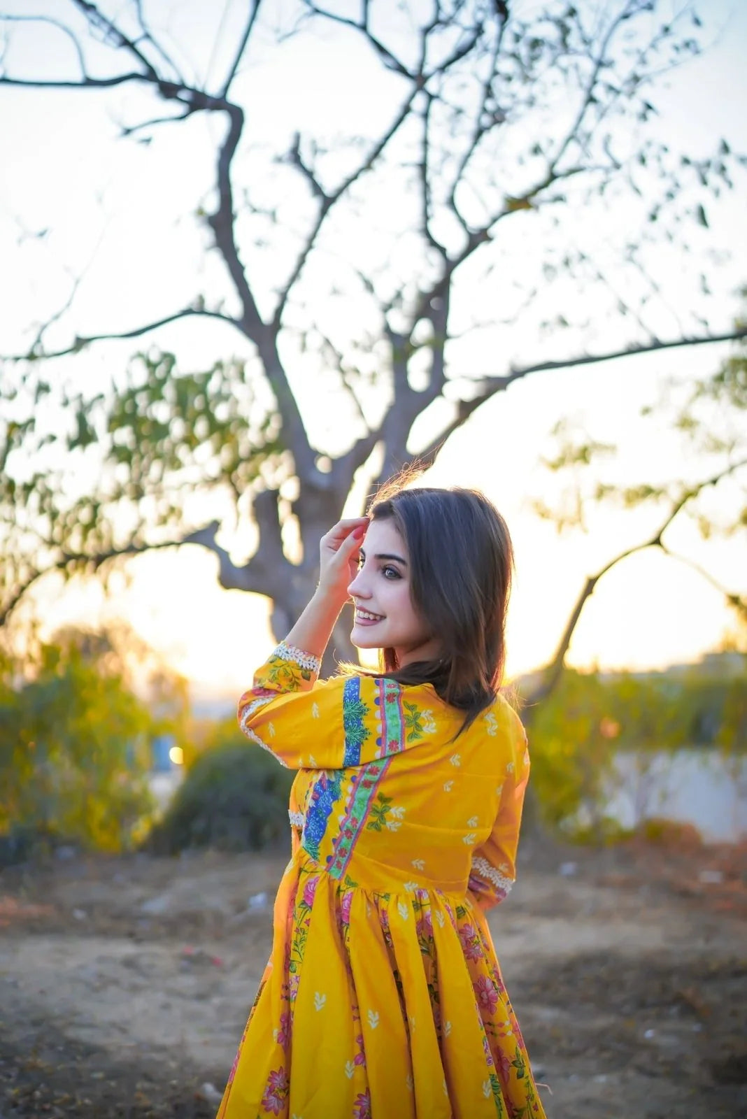 Floral Printed Lawn Shirt - Urban Cut