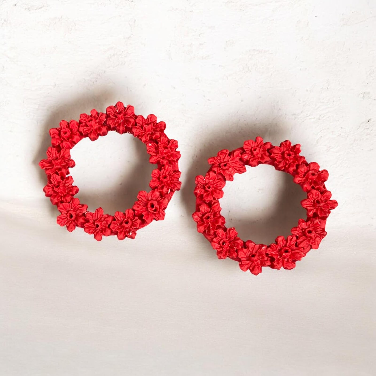Garland Studs-Red - Clay Boutique