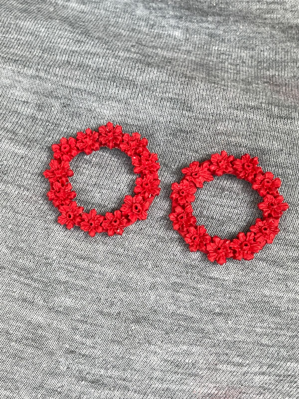 Garland Studs-Red - Clay Boutique
