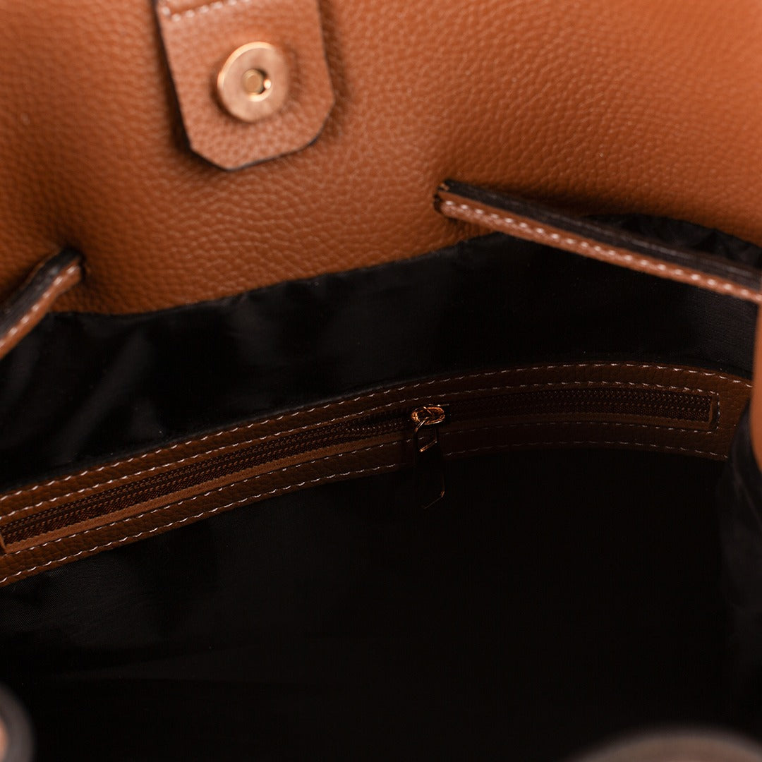 Virginia Brown Tote Bag - Bag X