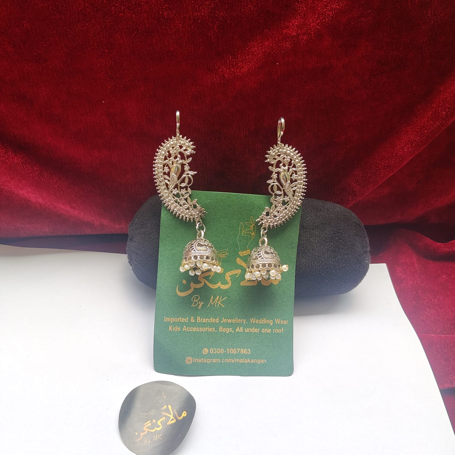 Oxidized Ear-Cuff - Mala Kangan