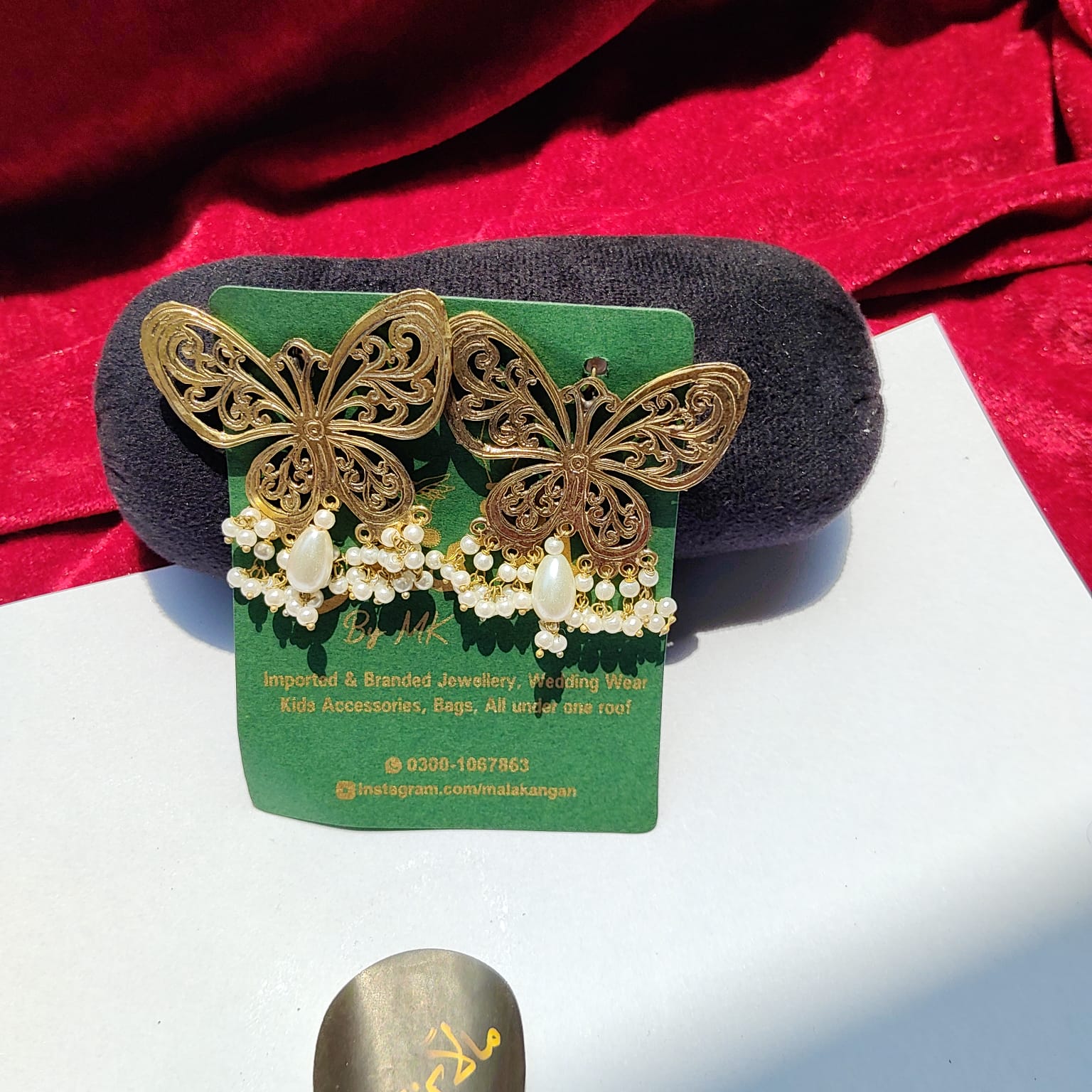Antique Butterfly Earring - Mala Kangan