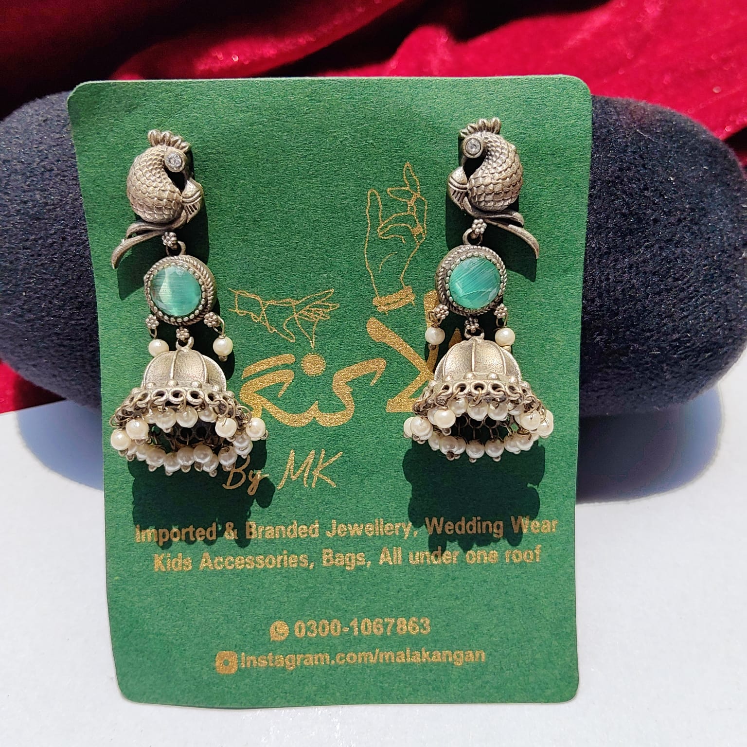 Mor Jumki Earring - Mala Kangan