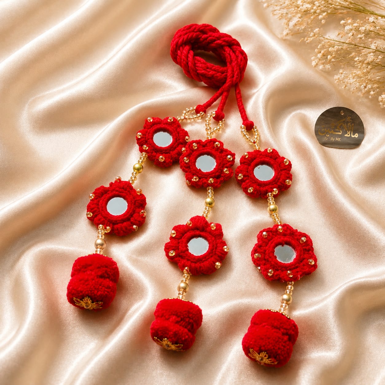 Red Handmade Paranda - Mala kangan