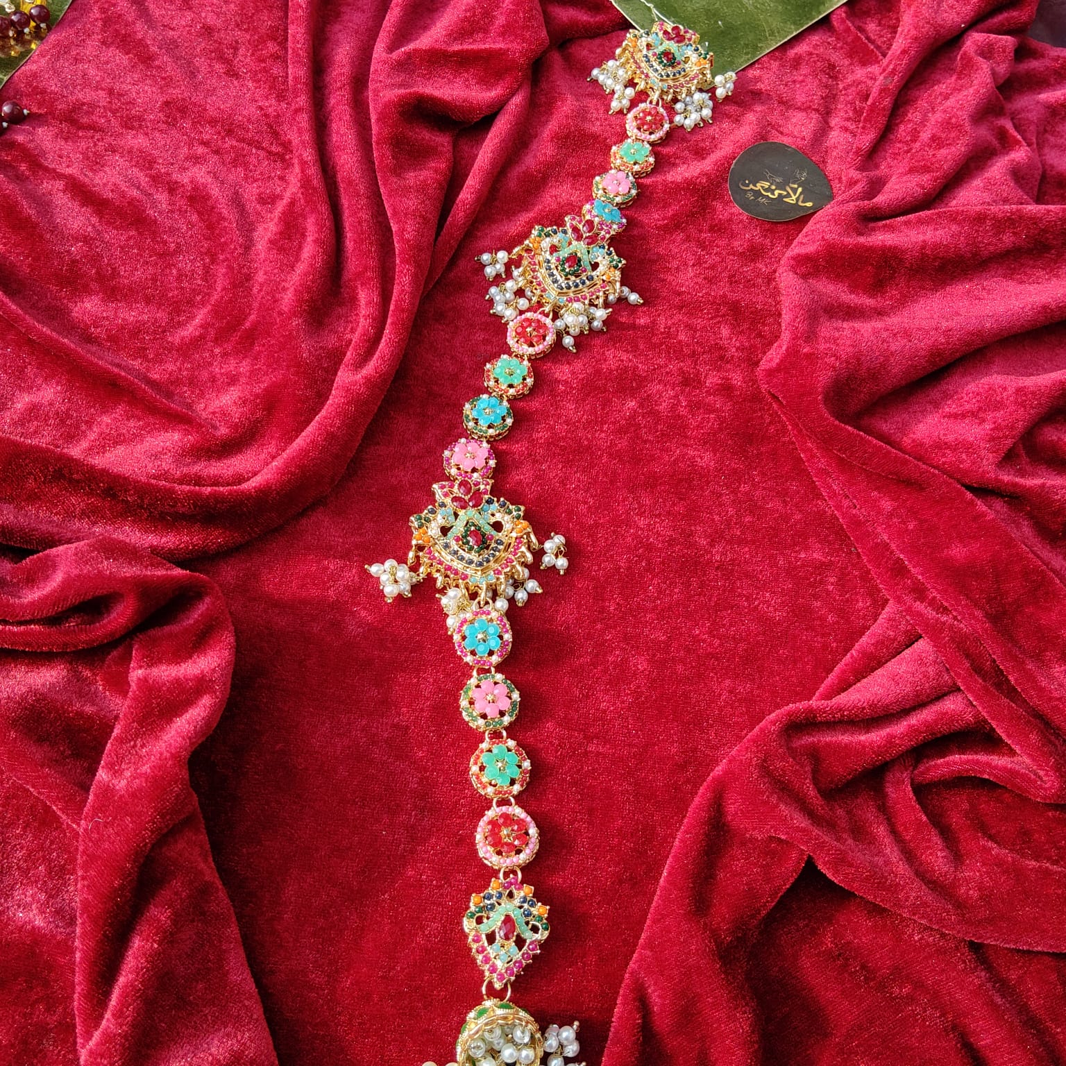 Multi   Metal Hair Paranda - Mala Kangan