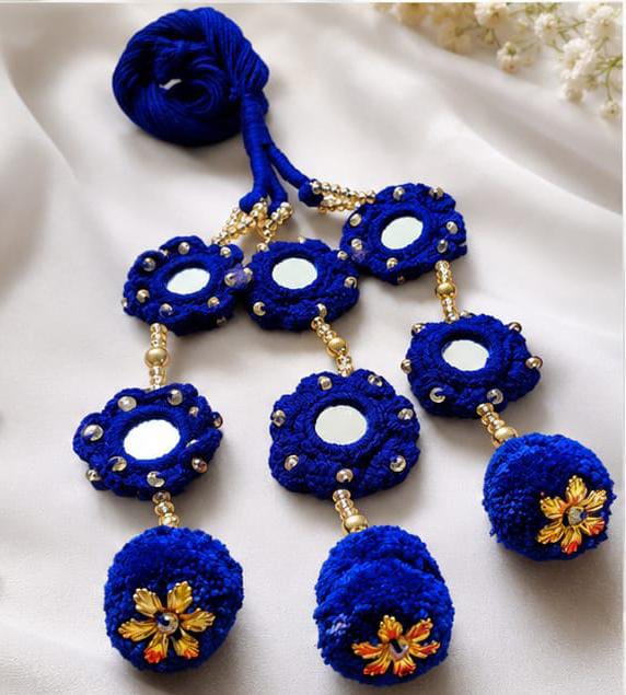 Blue Hand_Made Paranda - Mala Kangan