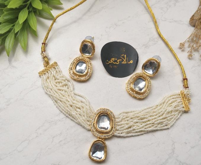 Pearl Choker Set - Mala Kangan