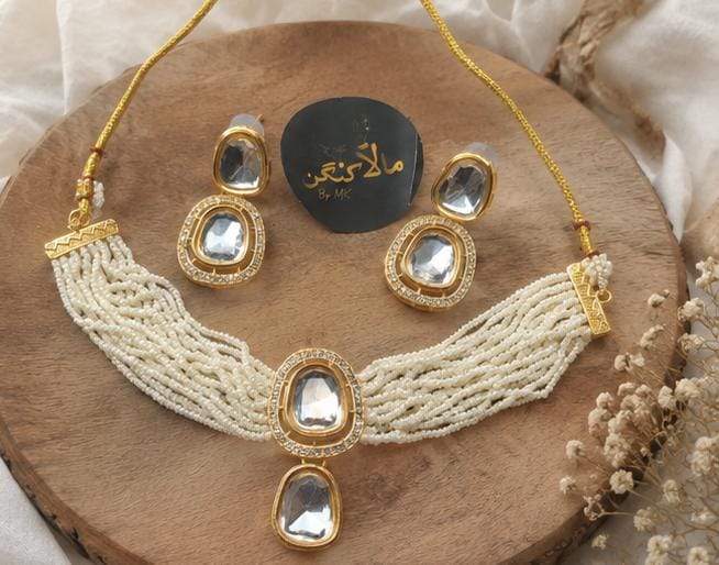 Pearl Choker Set - Mala Kangan