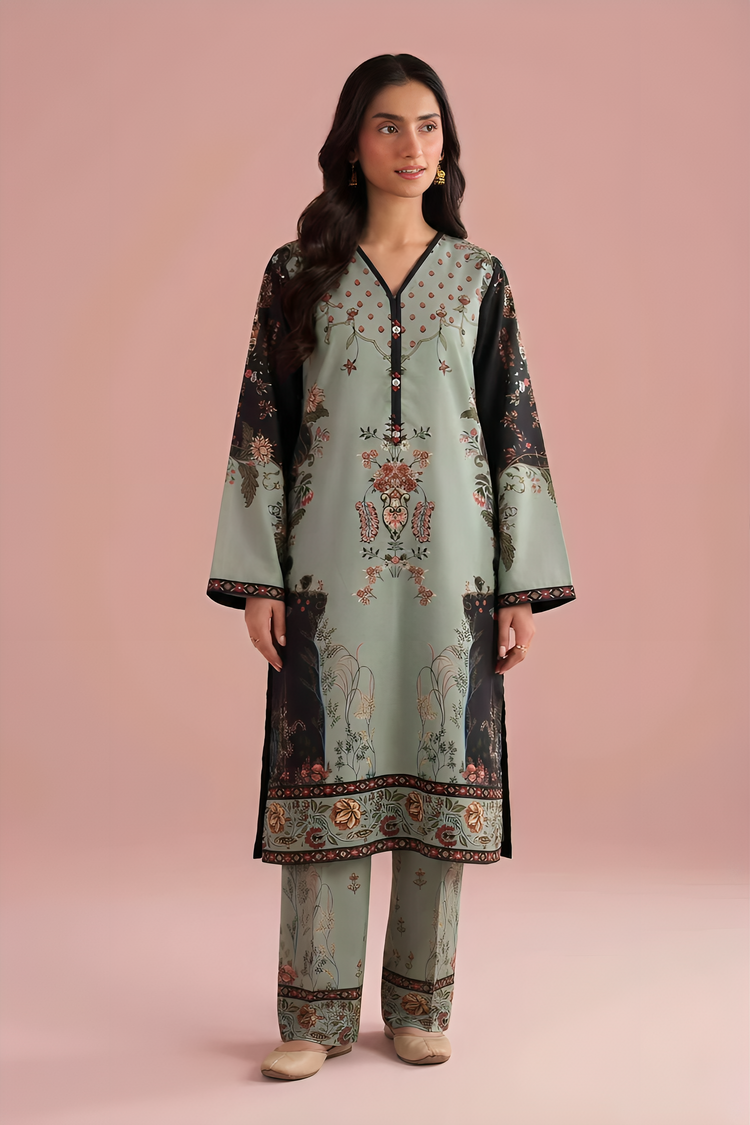 WPLU-08 Printed lawn 2-Pcs Unstitched